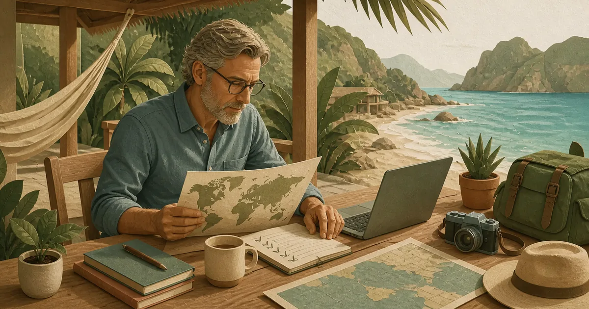 Editorial illustration for: Digital Nomad 2026: How to Work From Anywhere in the World