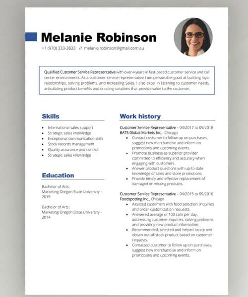 Moderne specialist CV skabelon