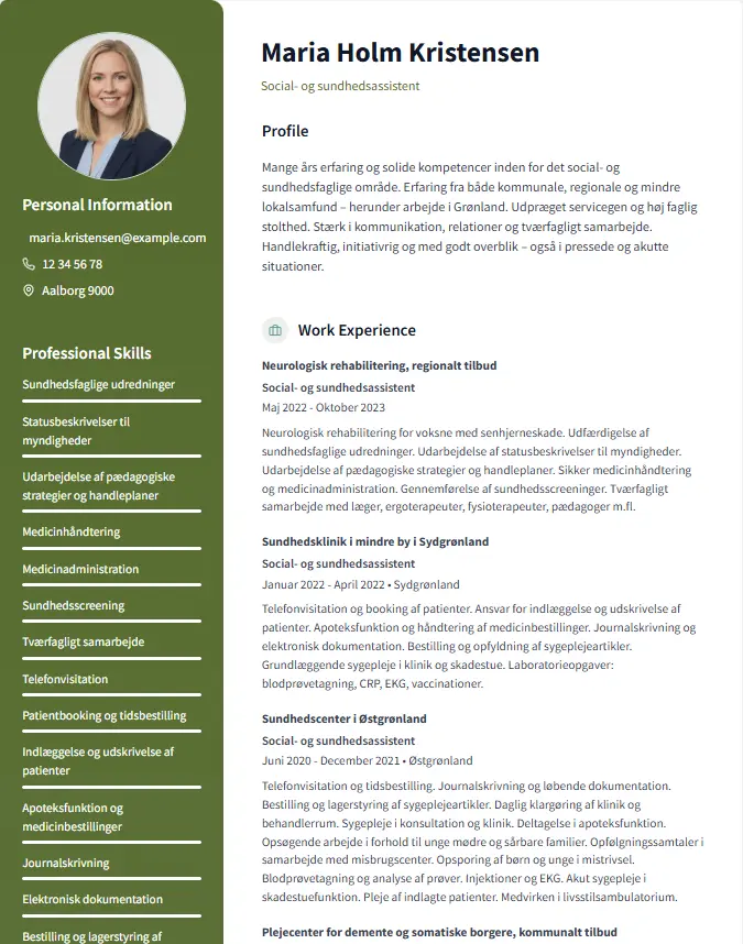 Designer CV-skabelon